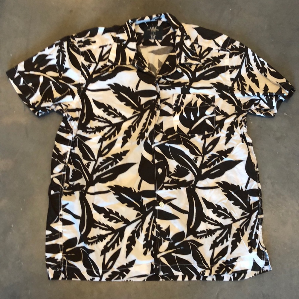 WORN ONCE Cotton Hawaiian Shirt, Size L